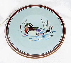 ** SCARCE VINTAGE AMERICAN ART POTTERY STANGL 'WOOD DUCK' CHARGER 11 & 1/2" ** - Picture 1 of 8