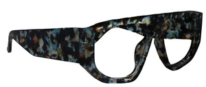 Goliath High End Readers Tortoiseshell Blue Square Inspired by NY Fifth Avenue - Picture 1 of 3