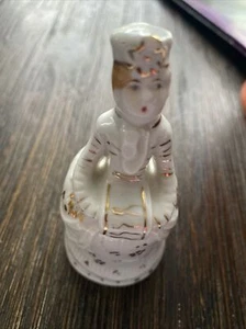 Victorian Woman Ceramic LADY BELL Made in Japan #40 - Picture 1 of 9