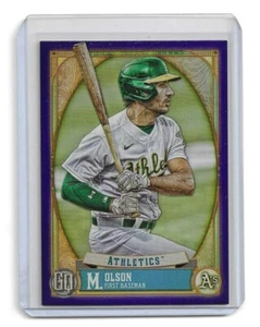 Matt Olson /250 2021 Gypsy Queen Purple #123 Oakland Athletics - Bild 1 von 2