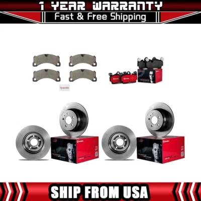 Brembo se adapta a Porsche Cayenne 2013 rotores de freno delanteros traseros pastillas de freno de cerámica Foto 1 de 2