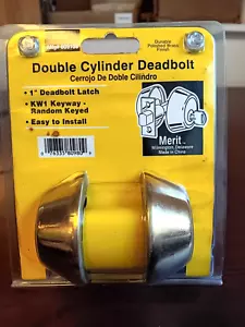MERIT DOUBLE CYLINDER DEADBOLT - Picture 1 of 1