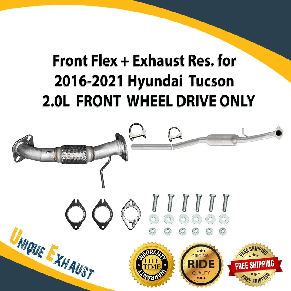 Flexión delantera + escape Res. para Hyundai Tucson 2016-2021 2,0 L tracción delantera solamente Foto 1 de 4