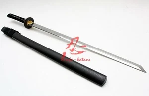 battle ready 9260 Federstahl Ninja Katana Schwert gerade Klinge scharf Full Tang - Bild 1 von 1
