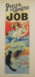 LITOGRAFÍA ORIGINAL DE CARTEL TRABAJO CIGARRILLOS DE PAPEL por Georges Meunier 1896 - Imagen 1 de 3