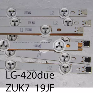 Pair TV LG 420DUE Screen LED BACKLIGHT STRIP ZVK7 19JF - Picture 1 of 1