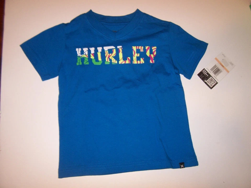 Nuevo Hurley Camiseta Manga Corta Niños Talla 2T Azul Real Foto 1 de 1