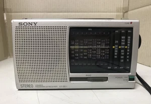 SONY ICF-SW11 12BANDS FM/SM1-9/MW/LW WORLD BAND RECEIVER Radio Silber DC3V 140mW - Bild 1 von 7