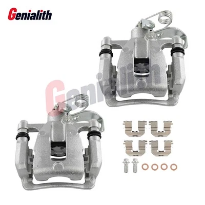 2x Rear Brake Caliper w/Bracket for Hyundai Accent 2012 2013 2014 2015 2016 2017 Foto 1 de 4