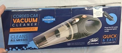 ThisWorx Corded Car Vacuum Cleaner 12V Handheld Vac Portable New Open Box - Image 1 of 4