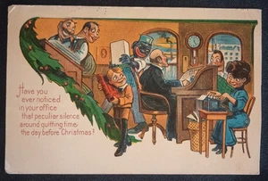 AK Weihnachtsbüro Gruß gestempelt 1908 - 117 Jahre alt - Bild 1 von 2