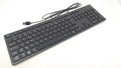 NEW Dell KB216 FRENCH Slim Office Multimedia Desktop Keyboard (BLACK) - 49J2X - Image 1 of 4
