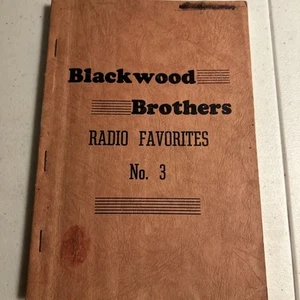 Rare Blackwood Brothers Radio Favorites No 3 Songbook Blackwood Brothers Quartet - Picture 1 of 12