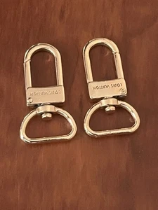 Louis Vuitton Replacement Repair Swivel Clip Clasps Gold Tone Hardware 2-Pieces - Picture 1 of 6