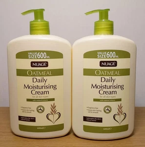 2x Nuage Haferflocken Tägliche Feuchtigkeitscreme für alle Hauttypen mit Haferflocken 600ml - Bild 1 von 5