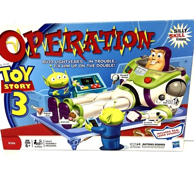 Juego de Operación Disney Pixar Toy Story 3 Edición - Hasbro 2009 Juego Completo Foto 1 de 4