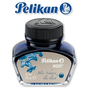 Pelikan Tintenfass Tinte 4001 blau schwarz 30 ml - Picture 1 of 1