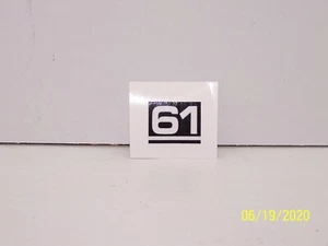 Husqvarna 61 Chainsaw Side Cover Decal Black/White! - Picture 1 of 1