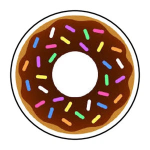 donut stickers, labels, tags, envelope seals, - Picture 1 of 1
