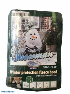 Videx New Snowman Winter Protection Fleece Hood With Character Stick-Ons - Picture 1 of 12
