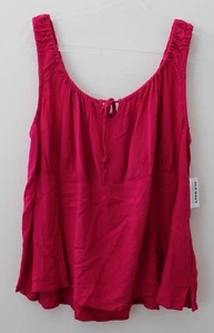 Old Navy Womens Sleeveless Tie Front Crepe Top Pink Size XXL NWT - Picture 1 of 5