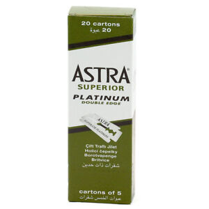 50x100ct Astra Superior Platinum Double Edge Shaving Razor Blades +5razor