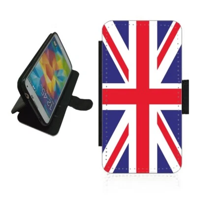 Union Jack flag Phone Case Wallet UK flag flip cover United Kingdom UKJ2 - Image 1 of 4