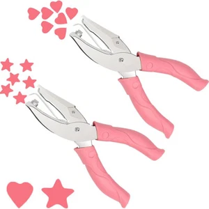 Paper Puncher Mini Single Hole Punch Cutter Embossing Scrapbook Tools Heart Star - Picture 1 of 15