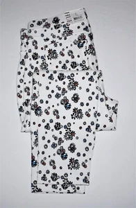 NEW Hue Resort Snowflake Original Denim Capri Leggings U17548H White - Picture 1 of 3