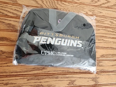Pittsburgh Penguins Travel Backpack Hockey Fights Cancer Ribbon 11/15/22 SGA Cover
