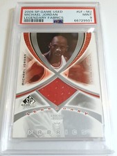 2005 SP Game Used Michael Jordan #PATCH Jersey Fabrics - PSA 9 (POP 2)