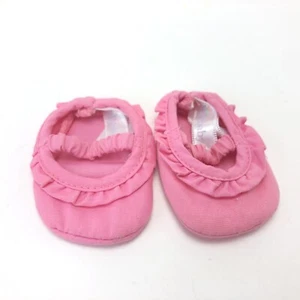 AMERICAN GIRL Bitty Baby 2008 Starter Set Replacement Pink Slipper Shoes Flats - Picture 1 of 11