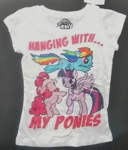 My Little Pony T-Shirts White Size 7-8 NWT (P) - Picture 1 of 2