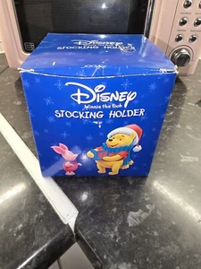 Disney Winnie the Pooh Piglet Christmas Stocking Holder With Original Box - Picture 1 of 5