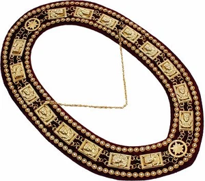 VESTIDO ESFINGE DE ESFINGE DE CUELLO MASÓNICO REGALIA SHRINER DMR-100GMRS - Imagen 1 de 5