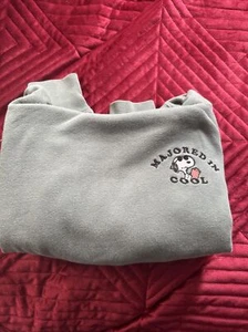 Pre-Owned Uniqlo KIDS Green Embroidered Peanuts Hoodie, Size 9-10 - Picture 1 of 5