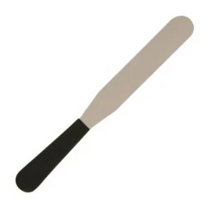 Flexible Spatula Stainless Steel Black Handle Palette Genware 8 inch - Picture 1 of 5