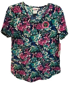 Scrub Star Flower Scrub Top S/CH performance Stretch Ultra Soft NEW WITH TAGS - Picture 1 of 9