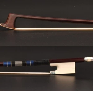 Superb Pro Master Antique Pernambuco Violin Bow 4/4 White Frog Silver Stiff Fast - Picture 1 of 12