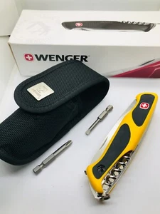 RARE YELLOW WENGER RangerGrip 74 Handyman Multitool /w Needle-nose folding plie - Picture 1 of 6