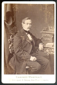 Germany CARTE CABINET W.Höffert à Leipzig, Vintage albumen print c.1874 - Picture 1 of 2