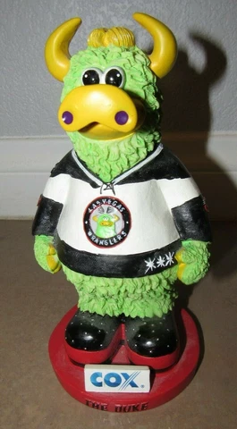 The Duke Mascot Las Vegas Wranglers Defunct Hockey Team Piggy Bank Cover