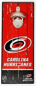 Carolina Hurricanes Flaschenöffner Wandschild 5" x 11" NEU - Bild 1 von 3