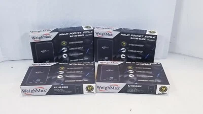 (Lote de 4) Báscula digital de bolsillo Weighmax NJ-100-Black Ninja capacidad 100 g Foto 1 de 4
