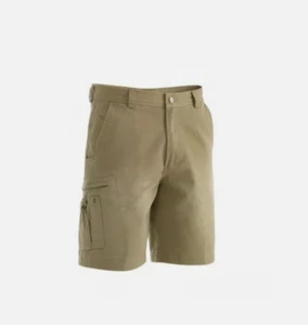 77R 30 KING GEE K17200 WORN GS DRILL SHORT CARGO MENS TRADIE PANT TROUSER BEIGE - Picture 1 of 1