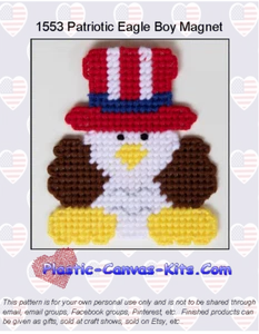 Patrón o kit de lona imán-plástico Patriotic Eagle - Imagen 1 de 1