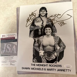 🔥 Rockers Marty Jannetty HBK Shawn Signed 8x10 Autograph Photo JSA COA Cert - Picture 1 of 6