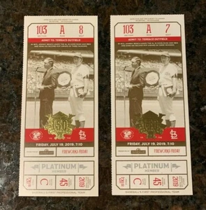 Cardinals @ Cincinnati REDS 150th Anniversary Ticket Stub (7/19/19) NEW - 2019 - Picture 1 of 2