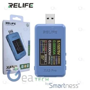 RELIFE TESTER DIGITALE USB XA3 PRO INTELLIGENT DETECTOR USB-C IN AND OUT - Zdjęcie 1 z 3