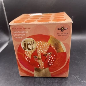 BIG DIPPER WAX WORKS Joy Christmas 100% Beeswax CANDLE Burns 40 Hours - Picture 1 of 12